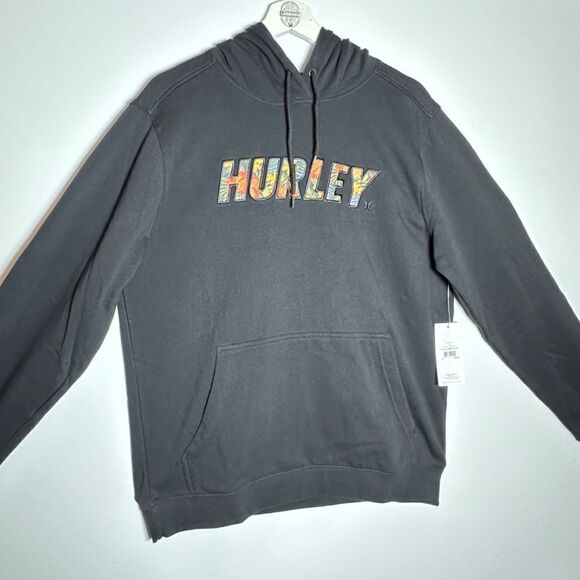 HURLEY® “FAST LANE SUMMER” HOODIE — Black / Men-M / NEW-(NWT) - Picture 5 of 15